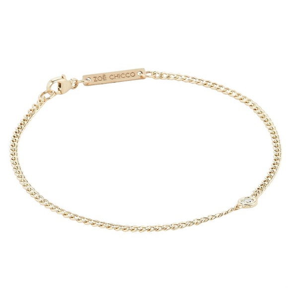 Zoe Chicco Jewelry - Zoe Chicco curb bracelet with floating diamond!2mm